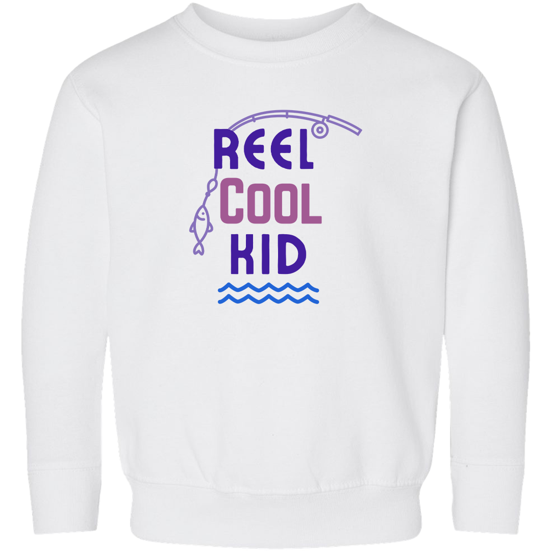 Reel Cool Kid Toddler Crew Neck Sweatshirt