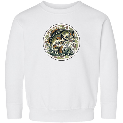 Jumping Bass Toddler Crew Neck Sweatshirt