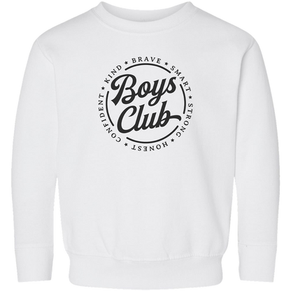 Boys Club Toddler Crew Neck Sweatshirt