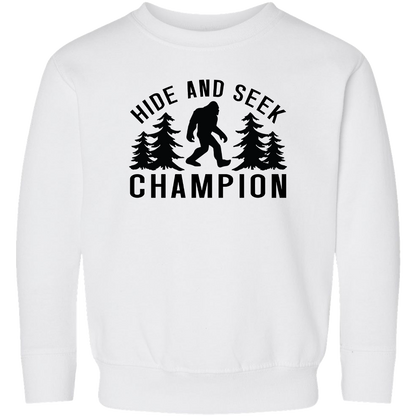 Hide and Seek Sasquatch Toddler Crew Neck Sweatshirt