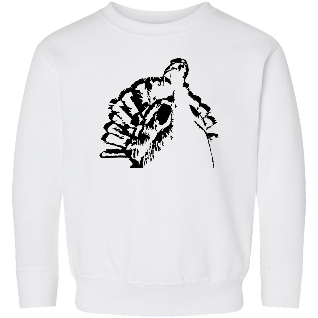 Turkey Contour Toddler Crew Neck Sweatshirt