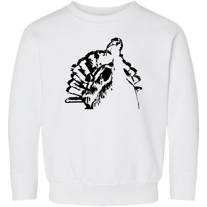 Turkey Contour Toddler Crew Neck Sweatshirt