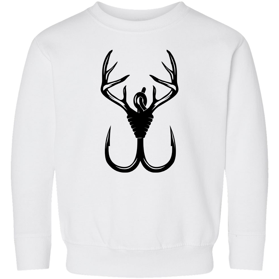 Antler Hook Toddler Crew Neck Sweatshirt
