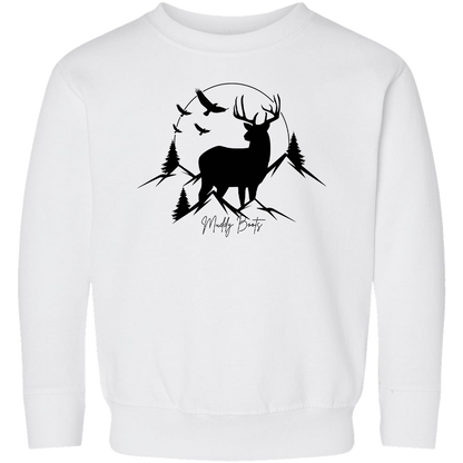 Mountain Deer Toddler Crew Neck Sweatshirt