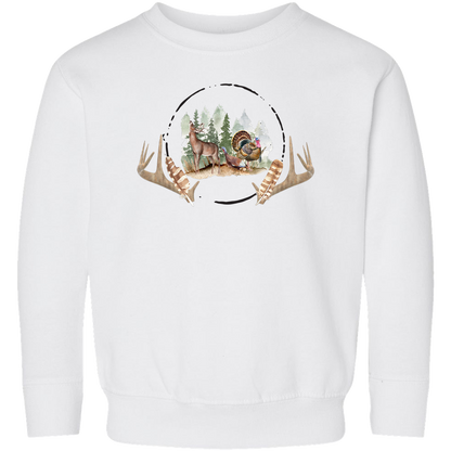 Bucks And Beards Toddler Crew Neck Sweatshirt