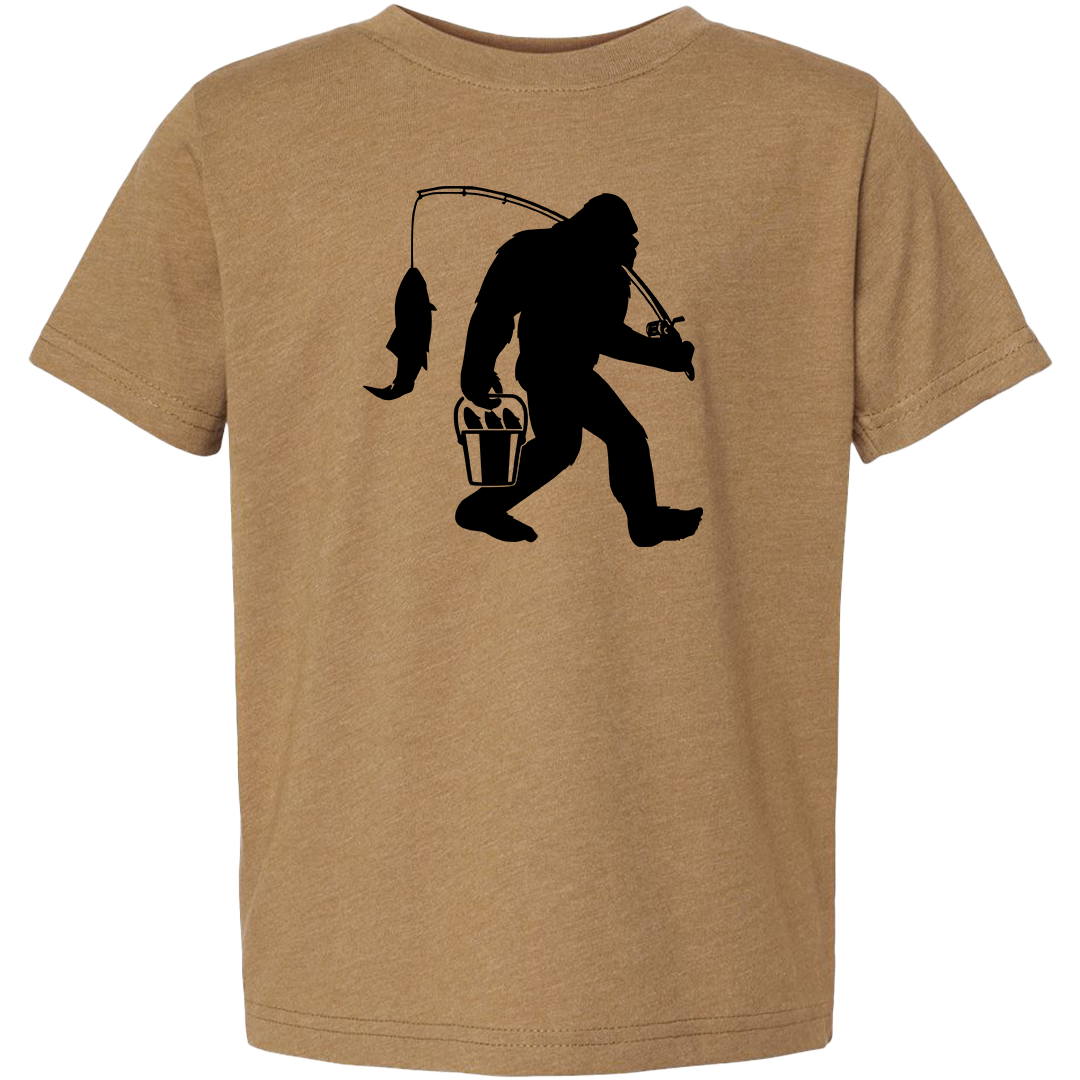 Fishing Sasquatch Toddler Tee