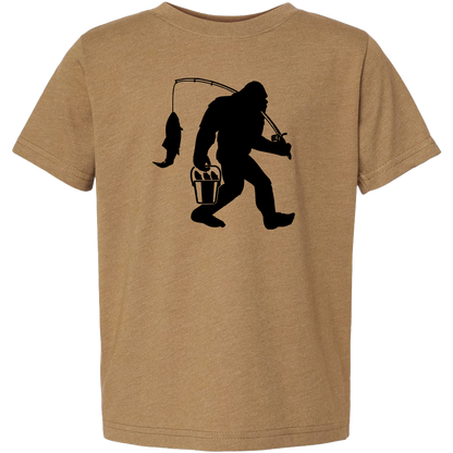 Fishing Sasquatch Toddler Tee