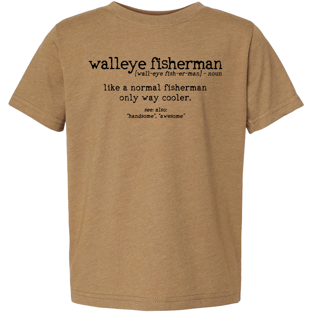 Walleye Fisherman Definition Toddler Tee