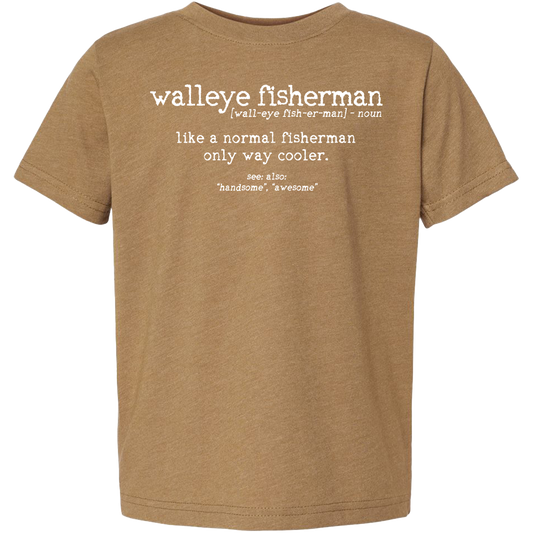 Walleye Fisherman Definition Toddler Tee