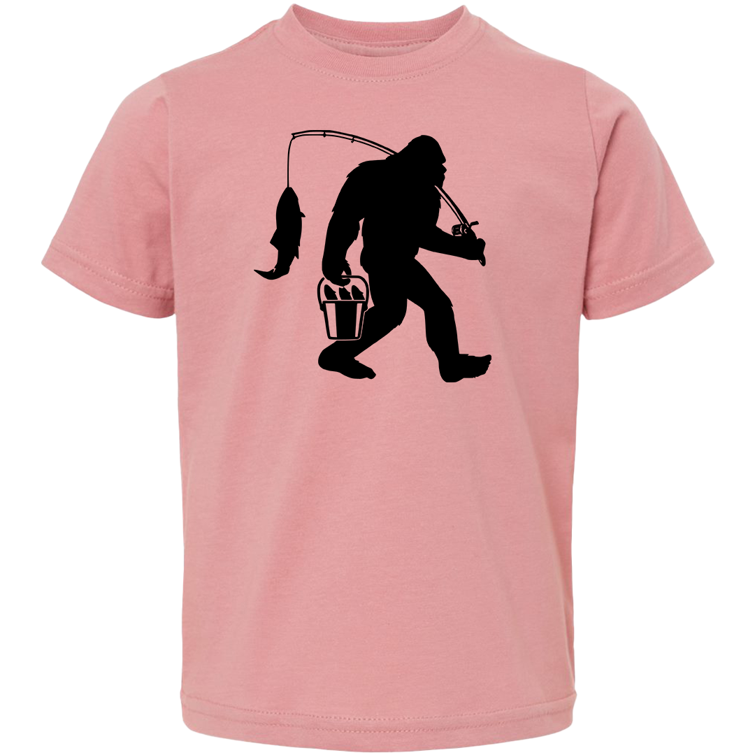 Fishing Sasquatch Toddler Tee