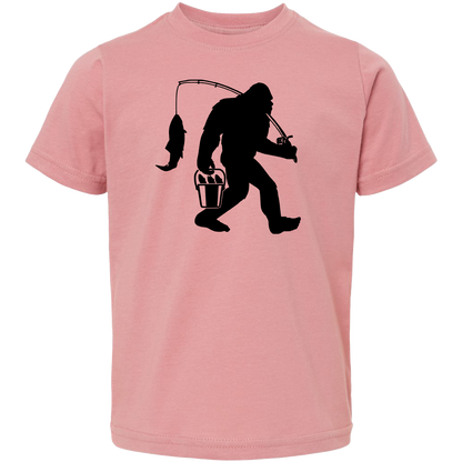 Fishing Sasquatch Toddler Tee