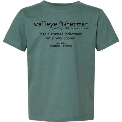 Walleye Fisherman Definition Toddler Tee