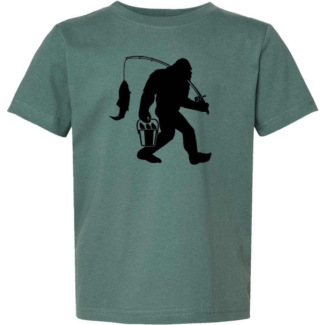 Fishing Sasquatch Toddler Tee