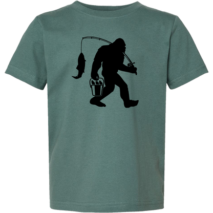 Fishing Sasquatch Toddler Tee