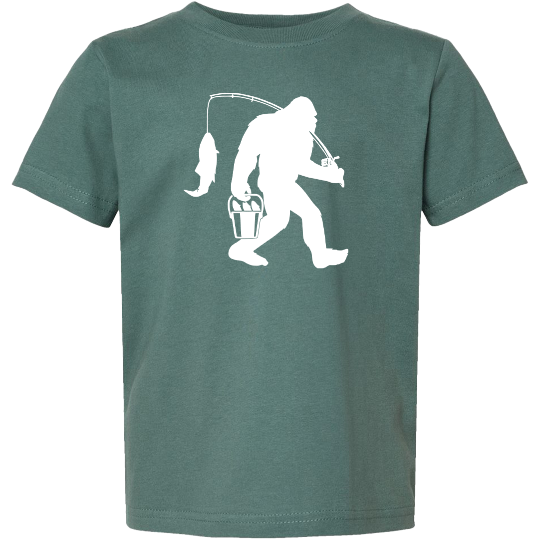 Fishing Sasquatch Toddler Tee