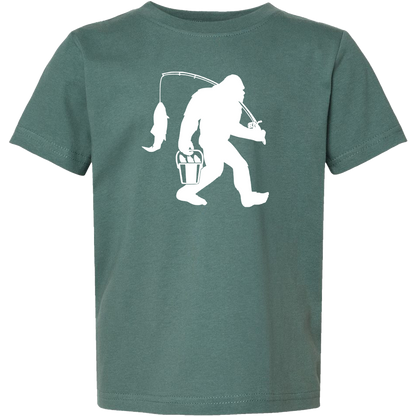 Fishing Sasquatch Toddler Tee