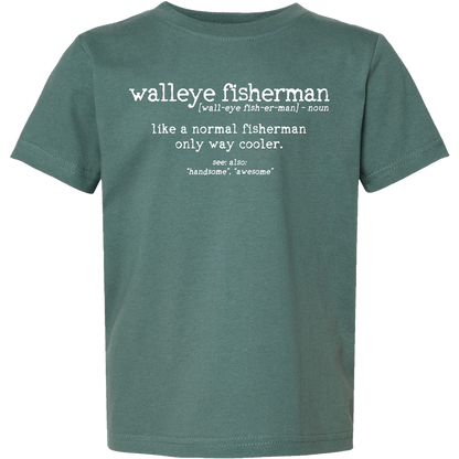 Walleye Fisherman Definition Toddler Tee