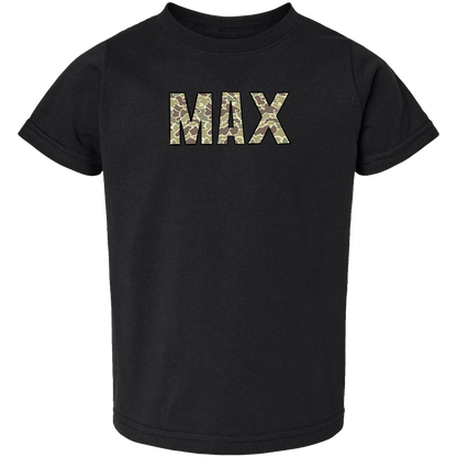 Personalized Camo Name Toddler Tee
