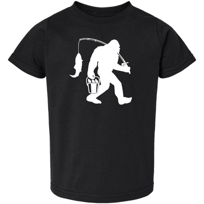 Fishing Sasquatch Toddler Tee