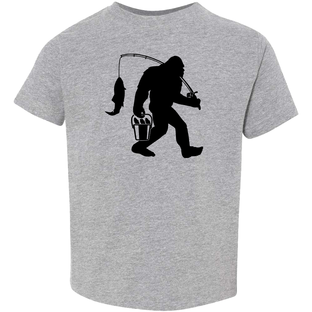 Fishing Sasquatch Toddler Tee