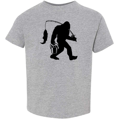 Fishing Sasquatch Toddler Tee