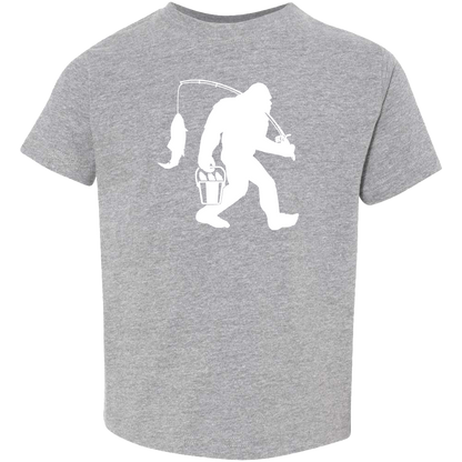 Fishing Sasquatch Toddler Tee