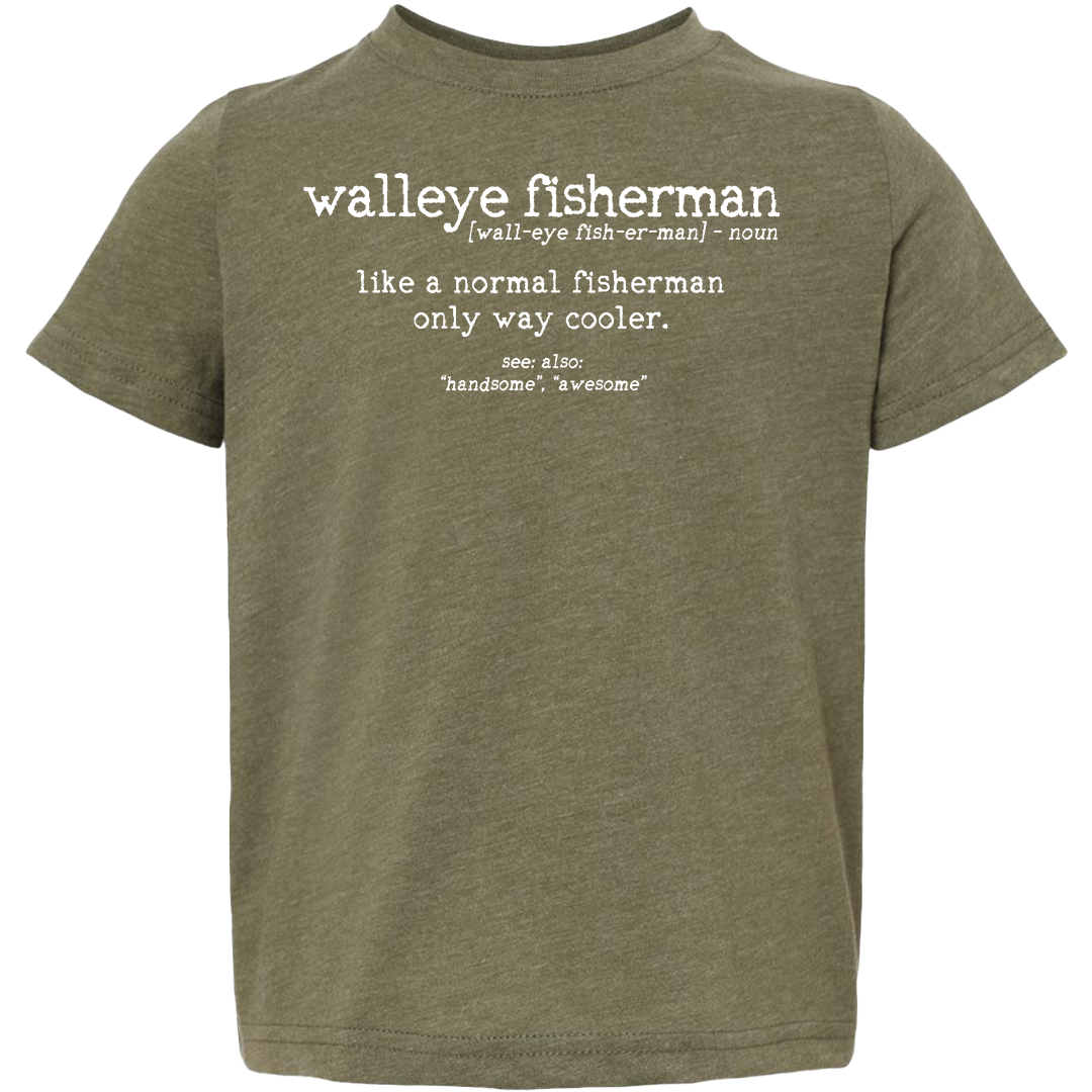 Walleye Fisherman Definition Toddler Tee