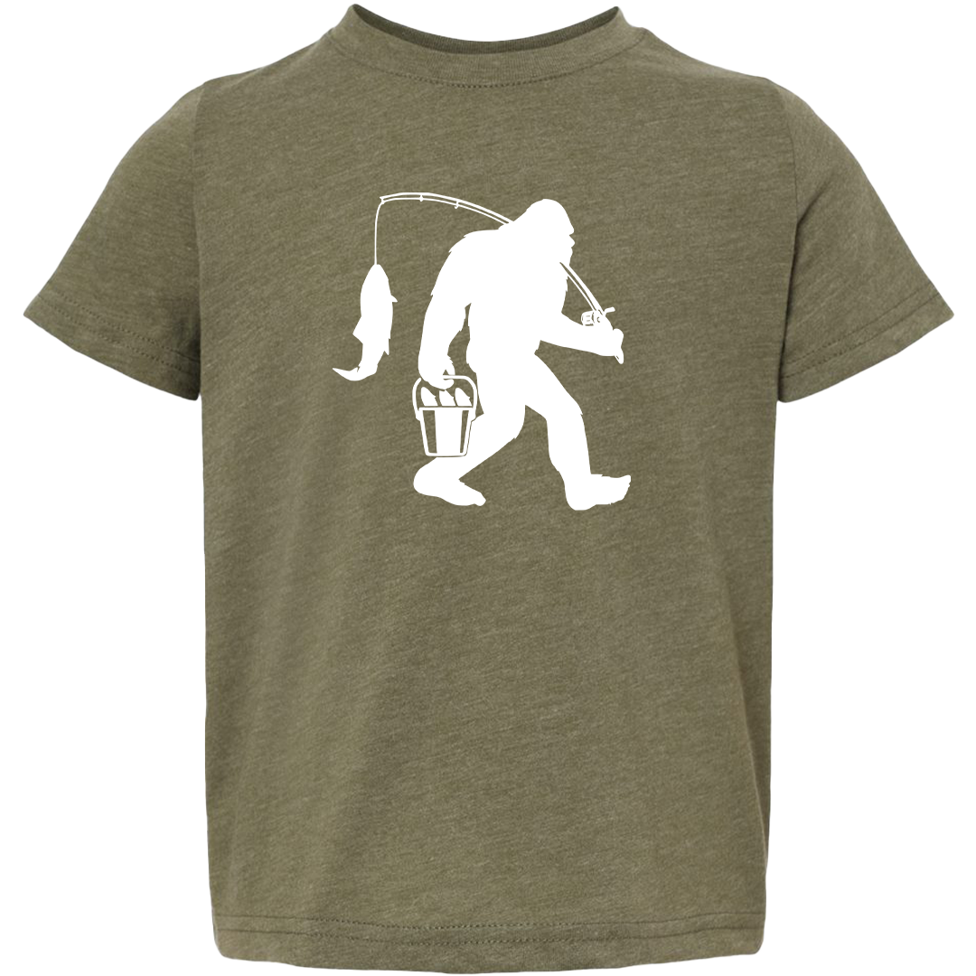 Fishing Sasquatch Toddler Tee