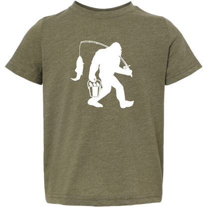 Fishing Sasquatch Toddler Tee