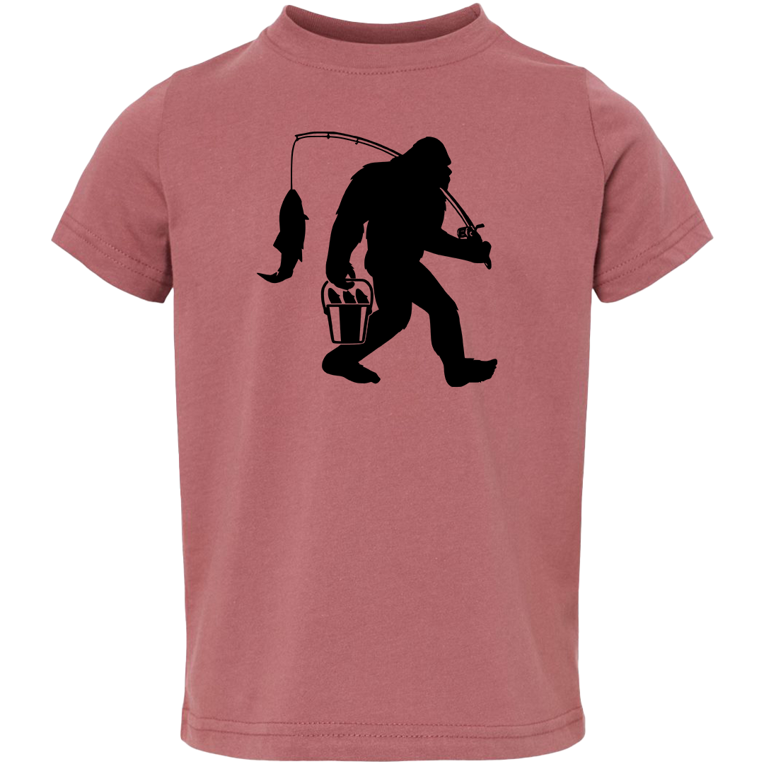 Fishing Sasquatch Toddler Tee
