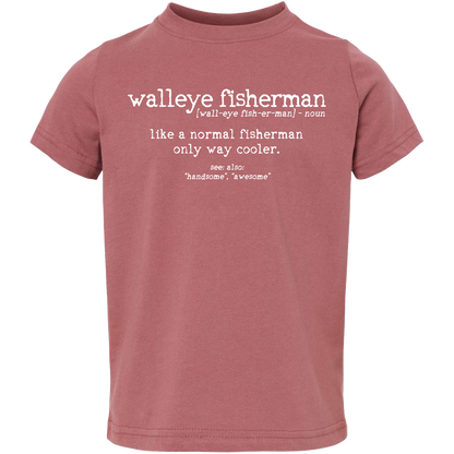 Walleye Fisherman Definition Toddler Tee