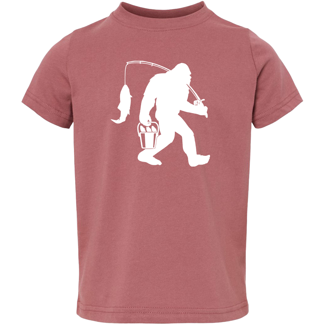 Fishing Sasquatch Toddler Tee