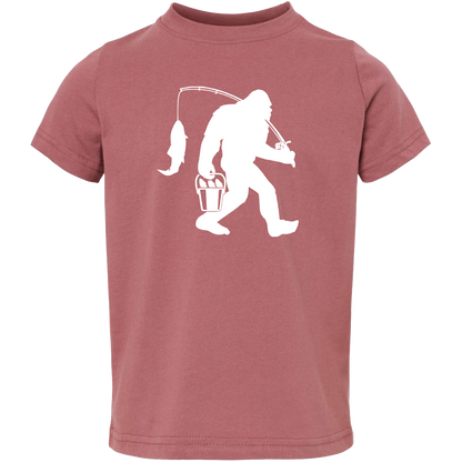 Fishing Sasquatch Toddler Tee