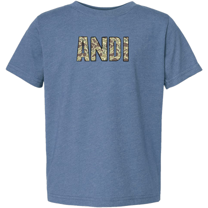 Personalized Camo Name Toddler Tee