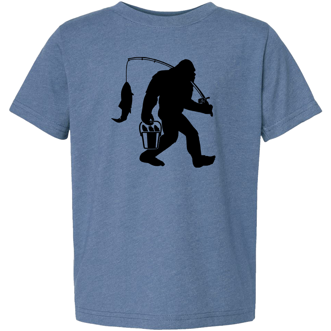 Fishing Sasquatch Toddler Tee