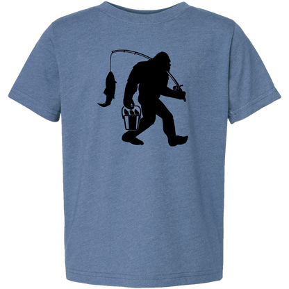 Fishing Sasquatch Toddler Tee