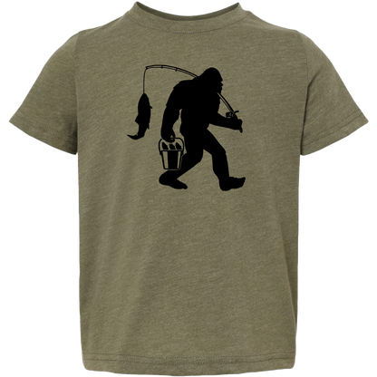 Fishing Sasquatch Toddler Tee