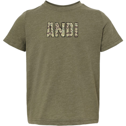 Personalized Camo Name Toddler Tee