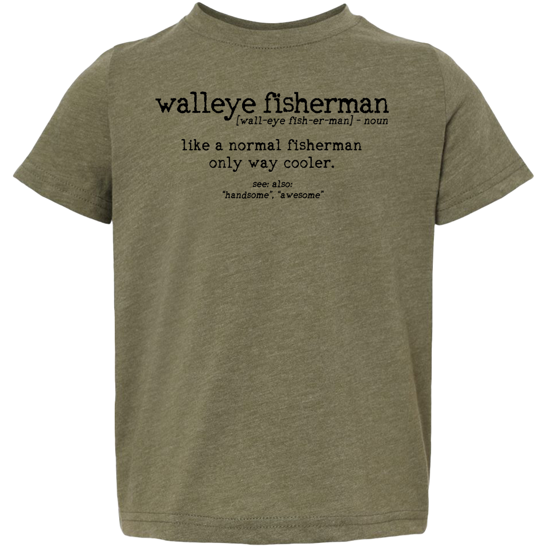 Walleye Fisherman Definition Toddler Tee