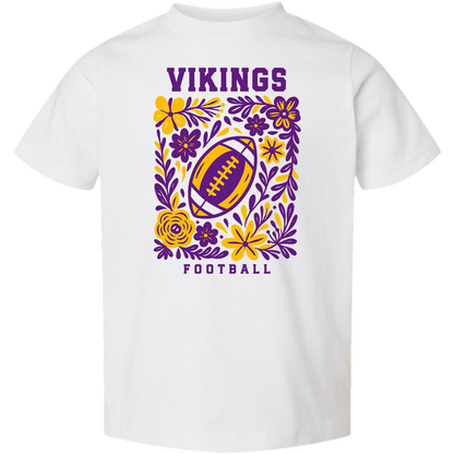 Vikings Floral Toddler Tee