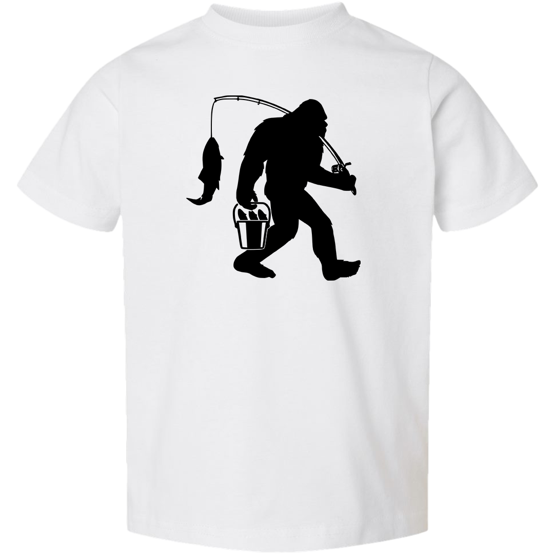 Fishing Sasquatch Toddler Tee