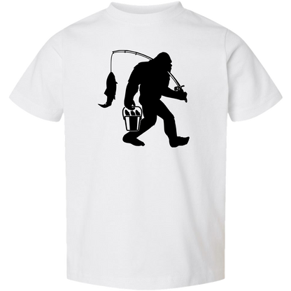 Fishing Sasquatch Toddler Tee