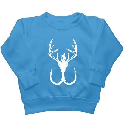 Antler Hook Kids Crew Neck Sweatshirt - Muddy Boots Clothing - Crew Neck Sweatshirt