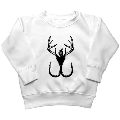 Antler Hook Kids Crew Neck Sweatshirt - Muddy Boots Clothing - Crew Neck Sweatshirt