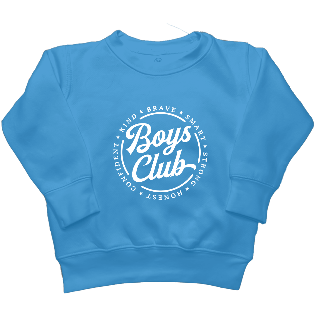 Boys Club Kids Crew Neck Sweatshirt - Muddy Boots Clothing - Crew Neck Sweatshirt
