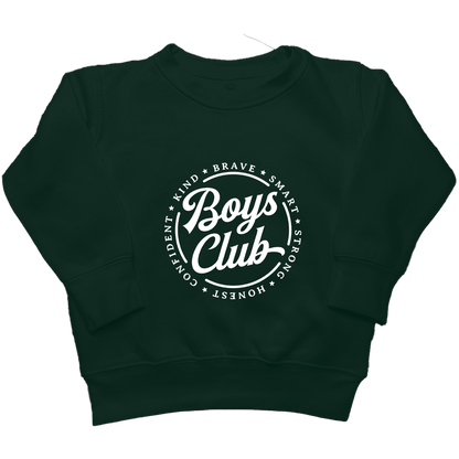 Boys Club Kids Crew Neck Sweatshirt - Muddy Boots Clothing - Crew Neck Sweatshirt