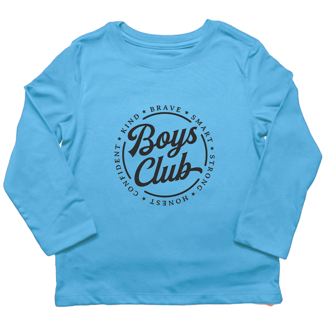 Boys Club Kids Long Sleeve Tee - Muddy Boots Clothing - Long Sleeve Tee