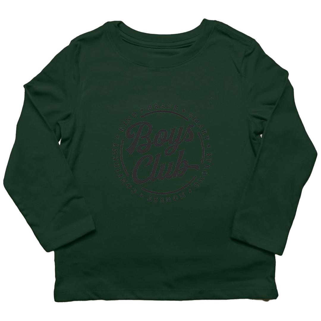 Boys Club Kids Long Sleeve Tee - Muddy Boots Clothing - Long Sleeve Tee