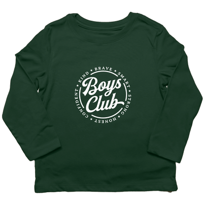 Boys Club Kids Long Sleeve Tee - Muddy Boots Clothing - Long Sleeve Tee