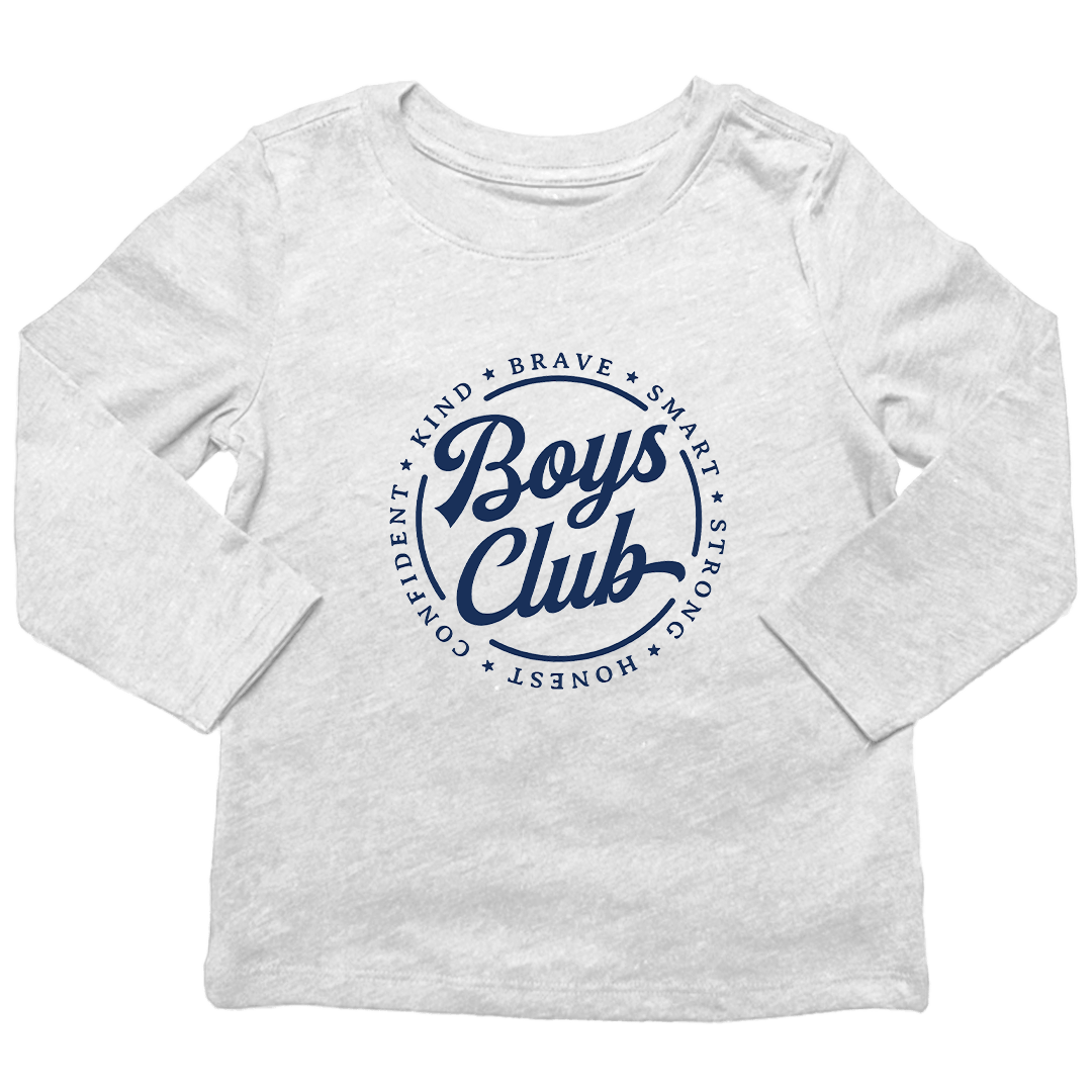 Boys Club Kids Long Sleeve Tee - Muddy Boots Clothing - Long Sleeve Tee